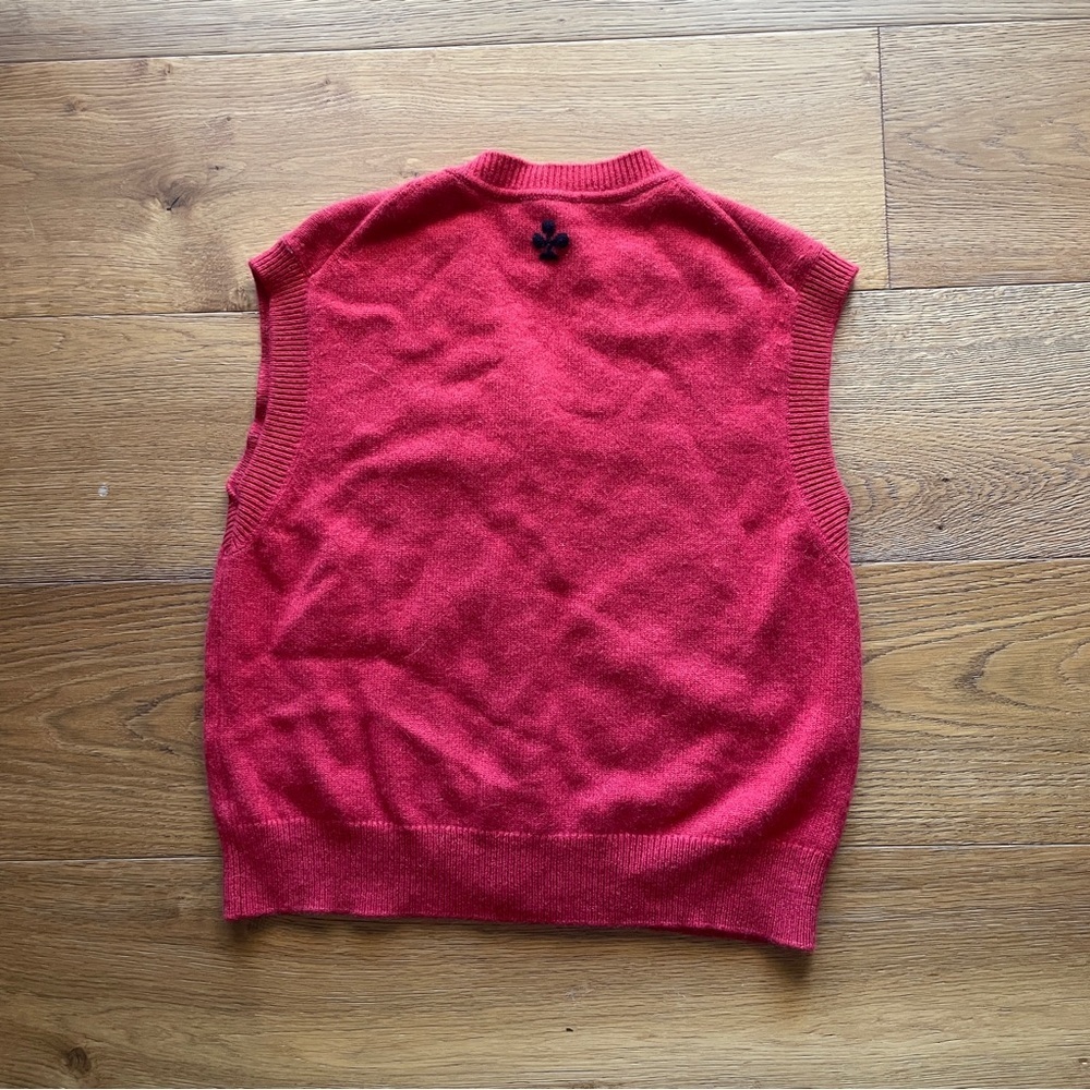 Reformation x Shrimps V-neck sleeveless cashmere blend knitted vest Size Small - Picture 8 of 9
